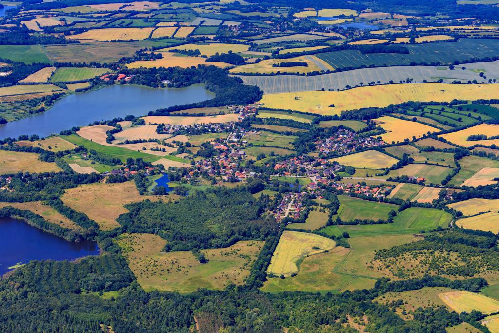 Luftbildaufnahme Kasseedorf und Umland